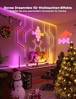 Govee LED Sechseck Hexagon Panel Gaming,10 RGBIC Smart Wandleuchte Funktioniert mit Alexa, Google Assistant, Kreative Dekorative Wi-Fi, Musik Sync für Gaming Beleuchtung & Zimmer Deko – Ansicht 3