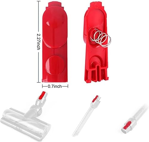 Miniatura 6 de 2 unids limpiador cabeza clip pestillo pestaña botón reemplazo para Dyson V7 V8 V10 V11 V15 aspiradora accesorios pieza