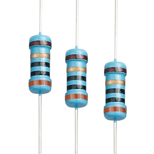 Miniatura 9 de 100 unidades de resistencia de 2.2 ohmios de 1 W, resistencia fija de película metálica de tolerancia  1%, múltiples valores de resistencia