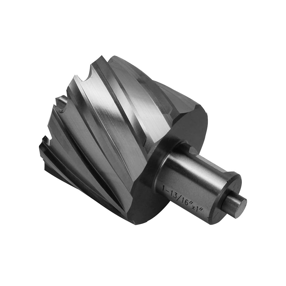 Annular Cutter JESTUOUS 1-13/16 Inch Cutting Diameter 3/4 Weldon Shank 1 Cutting Depth with Pilot Pin Slugger Bits HSS Kit for Magnetic Drill Press,1 Piece