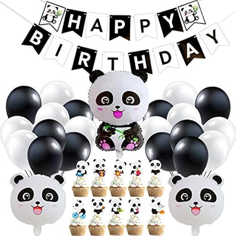 Panda Themed Birthday Party Decorations Set Cover