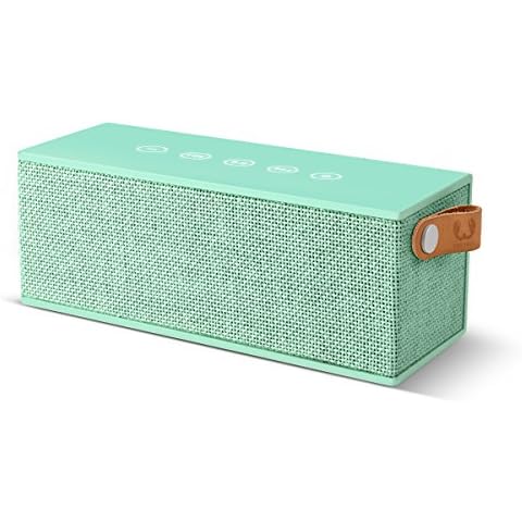Altavoz Bluetooth Inalámbrico Portátil Fresh 'n Rebel ROCKBOX BRICK Fabriq Edition Peppermint Cover