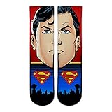 DC Comics Super Premium Split Face Socks (S-M, Superman)
