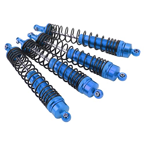 RC Set, 4PCS Aluminium Alloy RC Spring Damper RC Front and Rear for LOSI 1/8 (Dark Blue)