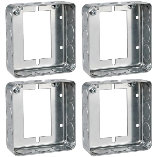 Boîtes de commutation simples : prolongez vos boîtiers isolés avec 4 rallonges carrées de 10,2 cm