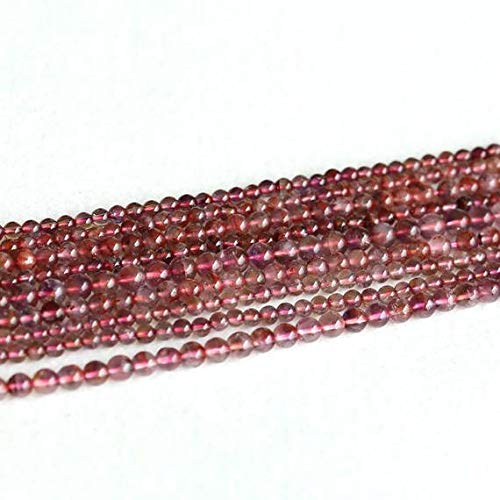 WORLD WIDE GEMS BEADS GEMSTONE 1 Strands Natural Purple Red Auralite Super 23 Crystal Small Round Loose Beads 5.5mm 15.5 Inch Long 05126 Code-HIGH-23272