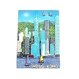 Imán de Hong Kong con diseño de hong Kong