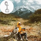 Drehkarabinerhaken für Hundeleinen, 2er Set, Robuste Edelstahl Karabiner, Ideal für Paracord 550 Hundehalsbänder, Mit drehbarem Gelenk