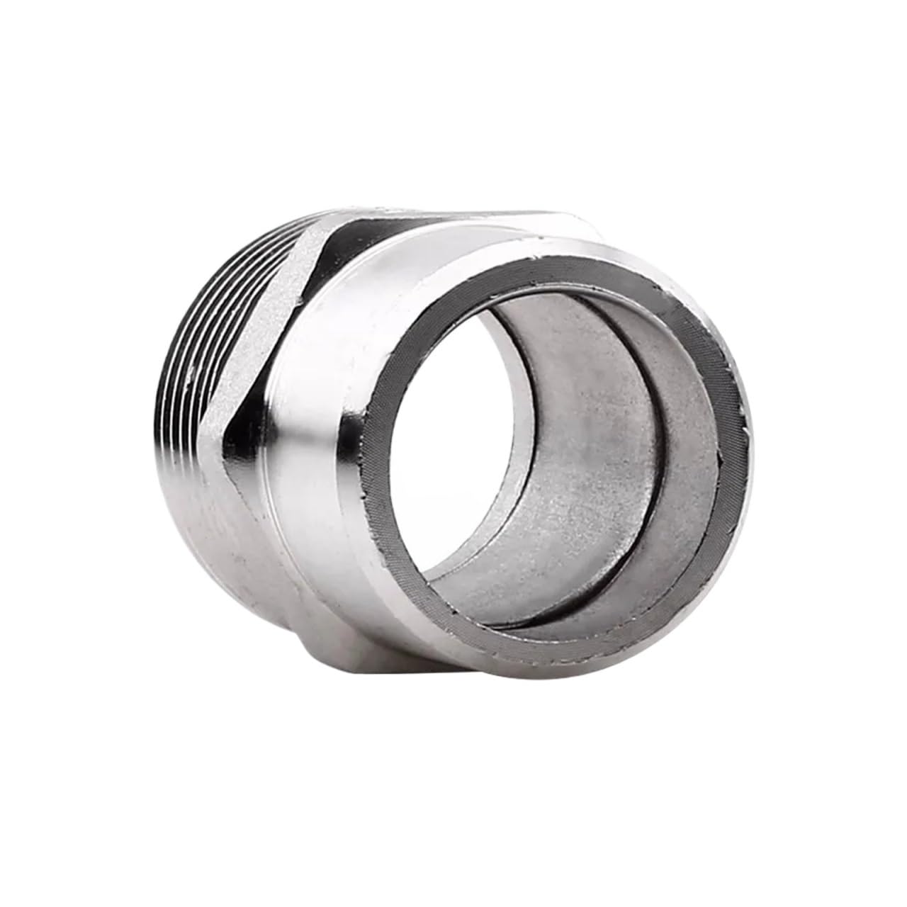 U.S. Solid 304 Stainless Steel Hex Nipple, 6000 Psi High Pressure Heavy Duty Pipe Fitting (1 Pc), 3/4" X 1/4" NPT Male - View #6