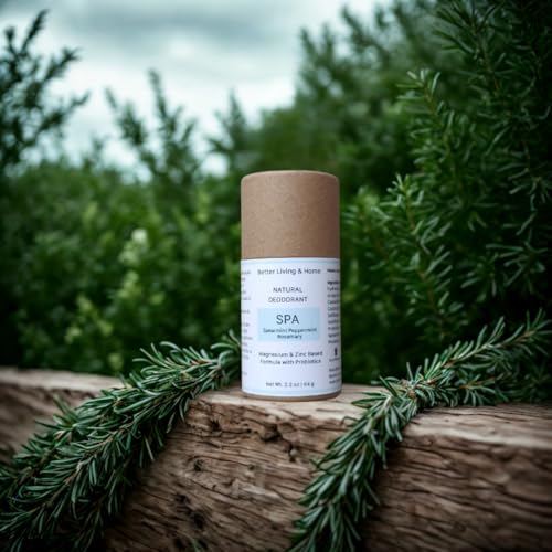 Image of Natural Deodorant Stick - 64 gm | Probiotics + Magnesium | Deodorant for Men & Women | Natural formula and Chemical free| Good for all skin types | Essential Oils Scented (Mint & Rosemary)