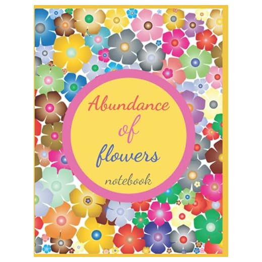 Abundance of flowers notebook: a mass of flowers lined notebook