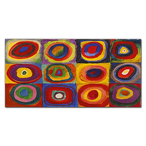 Tableau Kandinsky 120x60cm | Impression photo sur toile pour décoration murale d'intérieur