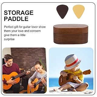 Vitrine for guitare Boîte de rangement for médiator en bois Étui for médiators for guitare Organisateur de petits… - Les Beatles, Paul McCartney, John Lennon, RIngo Starr, George Harrison Vitrine for guitare Boîte de rangement for médiator en bois Étui for médiators for guitare Organisateur de petits… – Image 4
