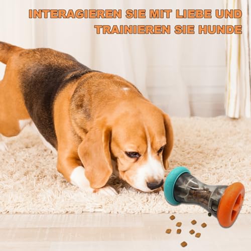 NUUOTP Hundespielzeug Intelligenz Interaktives Hundespielzeug Rollender Leckerli Spender Slow Feeder Puzzle Ball Hundespielzeugs zur Futterausgabe Snackball für Kleine und Mittlere Hunde