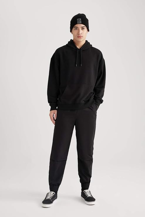 DeFacto Oversıze Kapüşonlu Sweatshirt B7849AXNS Erkek