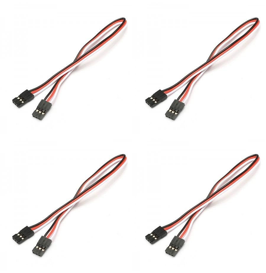 (4 pc) Pro3D 20cm JR Male to JR Male Servo Extension Wire-image-35