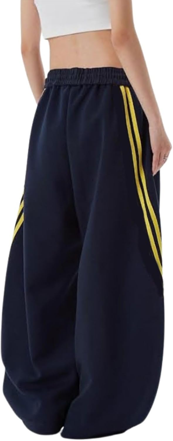 Barrel Sweatpants for Women Men Baggy Casual Joggers Wide Leg Sweat Pants Elastic Waist Drawstring Pants