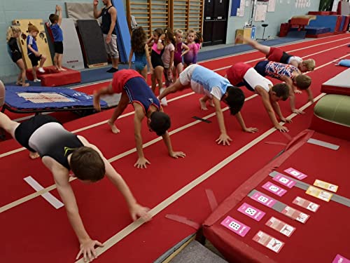 Shuffle Up Gymnastics Card Games - 70+ Fun & Active Skills Cards For Kids, Fitness Cards Develop Fundamentals, Stamina & Strength, Easy To Play For Kids | Multiple Skill Level Cards Include 2 Dices #TOP5