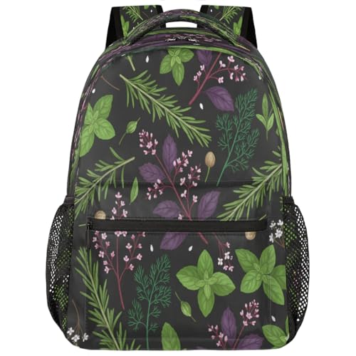 Mochila para laptop de 15.6 pulgadas ligera y escolar con diseño de flores