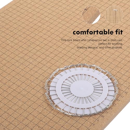 Tablero de macramé para joyas DIY con base de corcho y guía de nudos 7