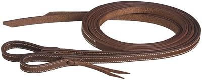Tough1 5/8in x 8ft Dbl/Stich Harness Split Reins