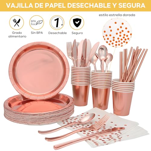 Platos Y Cubiertos, Kitchen plato desechable Marca Hisemy (3)