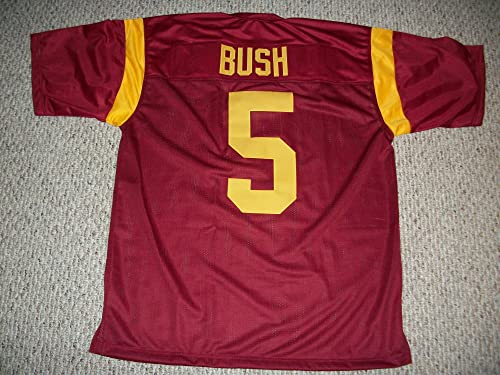 Reggie Bush Jersey 5 College Custom Stitched Red Football Various Sizes New No Brand/Logos Size L