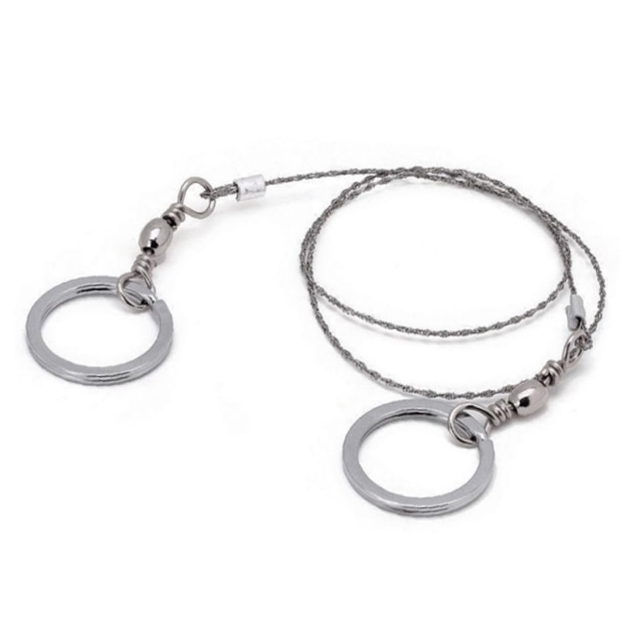 FOYTOKI Portable Stainless Steel Wire Saw for Outdoor Survival Easy to Use for Cutting Wood and More Essential Tool for Campers Hunters and Fishermen