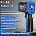 FKM Laser Thermometer Gun -58°F~1112°F(-50°C~600°C),Non Contact Infrared Thermometer Gun for Industrial,Engine,HVAC,Kitchen Cooking,Digital Temperature Gun Adjustable Emissivity,Not for Human