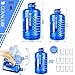 covacure Gallon Water Bottle with Motivational Time Marker - Water Jug with Leak-Proof, Wide Mouth, BPA Free, Large Water Bottle for Gym Fitness, Camping, Hiking(1 Gallon)