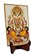 Purpledip 12089 Marmorgemälde Ganesha, handbemalt, mit Goldarbeit, 15,2 x 10,2 cm
