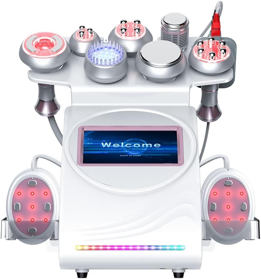 Máquina de cavitación ultrasónica de 80k, 9 en 1 radiofrecuencia RF Eliminación de grasa corporal Fotorrejuvenecimiento EMS Máquina de pérdida de peso Dispositivo de belleza antiarrugas para esculpir