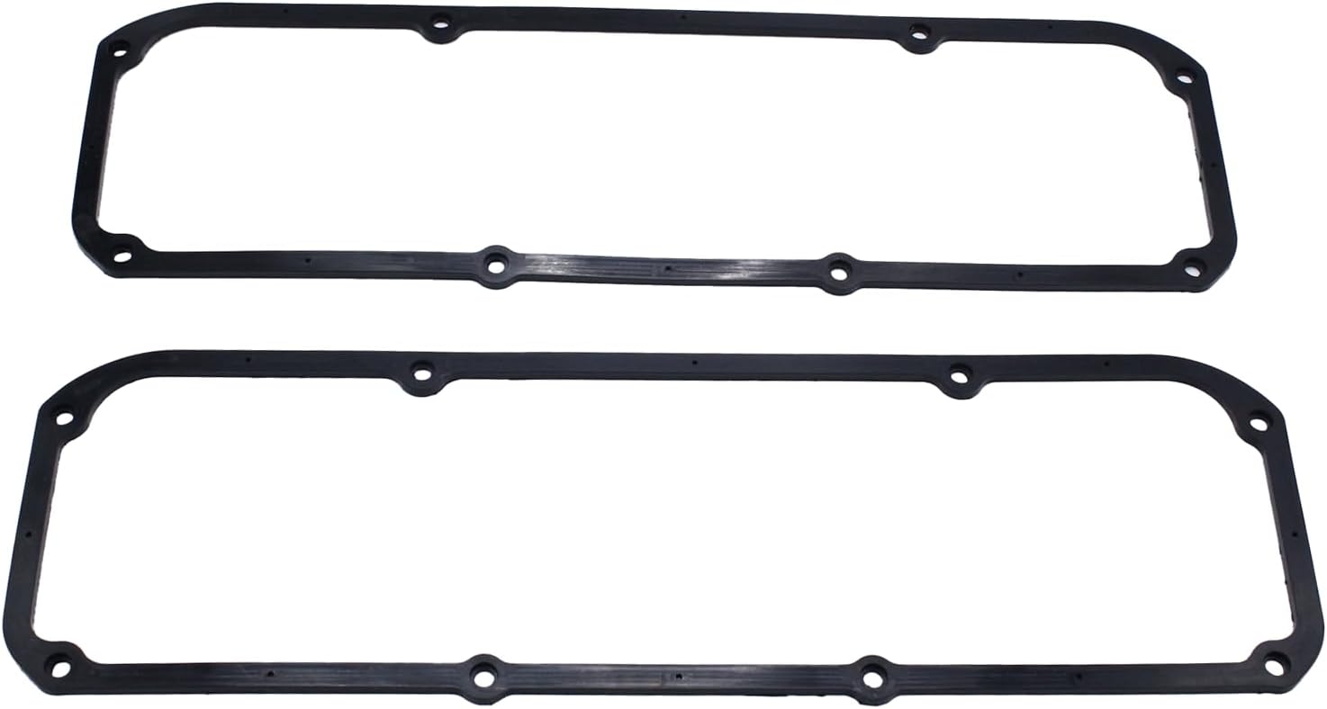1 Pair Reusable Rubber Valve Cover Gaskets With Steel Core Insert Compatible with Ford 351C 351M 400M Engines