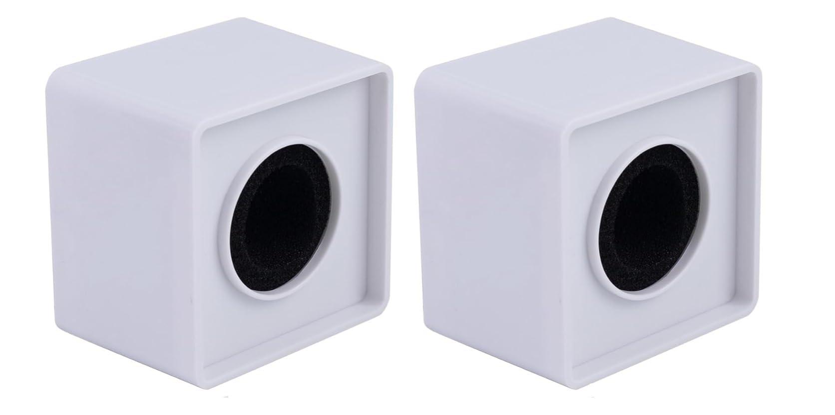 kh Microphone Logo Portable Square Cube Shaped Interview Mic Microphone Flag Station Logo Superior ABS Material Microphone Accessories for Interview KTV Reporter Host (Squre Pack 2)-image-10