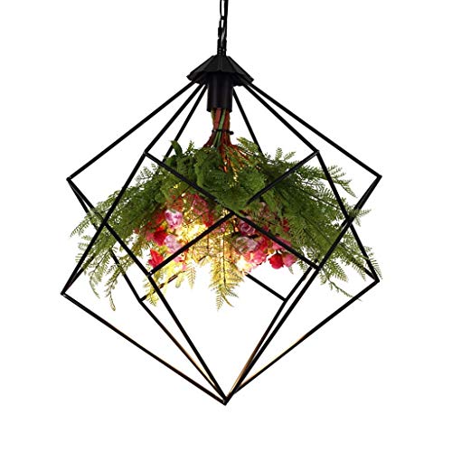Lustre rétro noir suspendu E27 luminaire décoratif maison restaurant