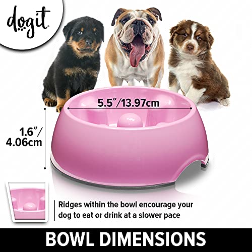 Dogit Hunde Antischling Napf, Hundenapf, 140ml, pink