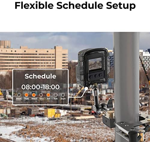 Brinno Time Lapse Camera for Construction Outdoor Weather Camera, BCC2000 Lite Timelapse Camera Bundle, FHD 1080P Long Battery Life, Incl. Waterproof Case, Tripod Arm, Clamp Mount - TLC2020-C