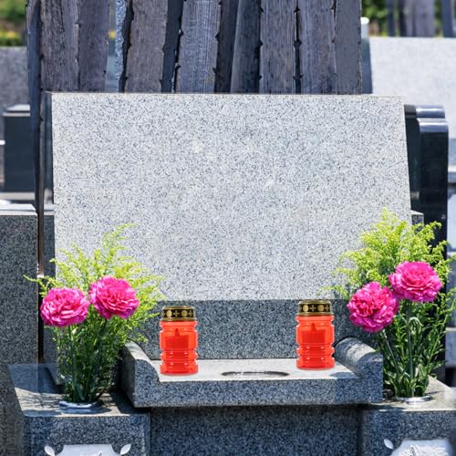 Velas LED de tumba y decoración religiosa exterior en color rojo texturizado 7