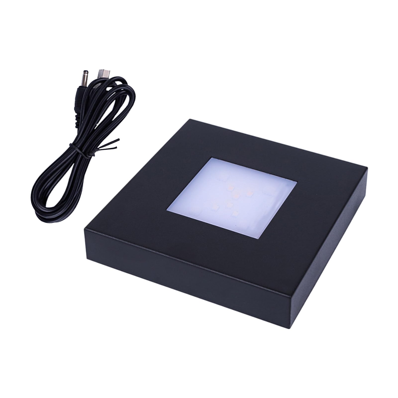 Geavonyg Multiple Color Changing Touch Control LED Crystals Lamp Base with Adjustable Brightness for Atmospheres Lighting Portable LED