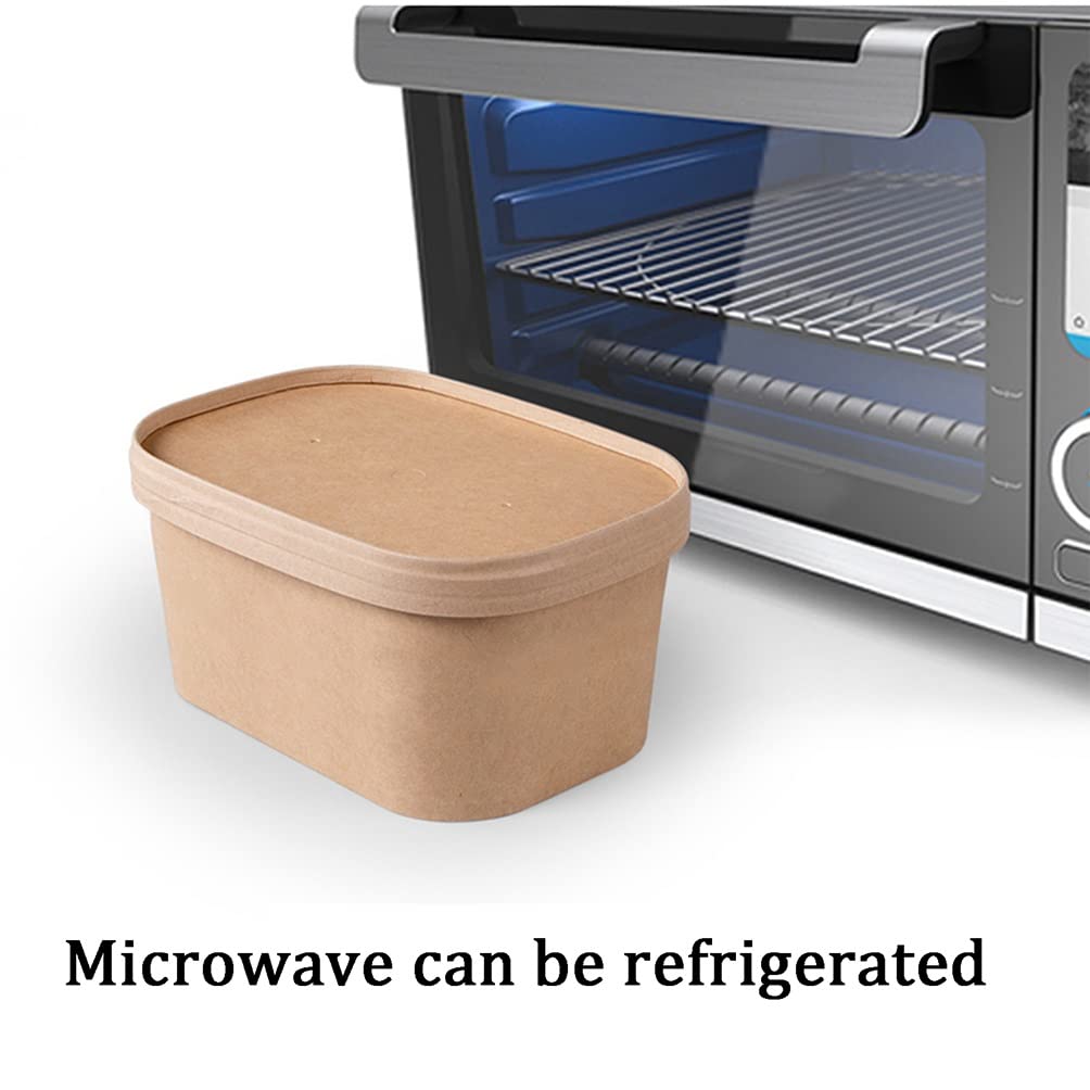 Contenitori Alimenti Contenitori Di Preparazione Del Pasto, Estrarre Il Contenitore Del Cibo Con Coperchio, Congelatore A Microonde Cassaforte Alimentare Contenitori Contenitori Bento Box, 50 Confezio