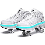 ★ USB-Aufladung und Farbwechsel: Die Skates verfügen über eine USB-Ladefunktion, 5 Modi, einen einstellbaren 7-Farben-Halo (Schalter und Ladeanschluss unter Klebeband versteckt). Drücken Sie den Schalter, um die Farbe des Lichts zu ändern 3 Sekunden .