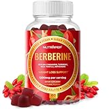NutraPep Premium Berberine HCl Weight Loss Support Gummies - 1200 mg Berberine HCl with Ceylon Cinnamon Turmeric Milk Thistle Artichoke for Metabolism Appetite Support - Sugar Free Gluten Free