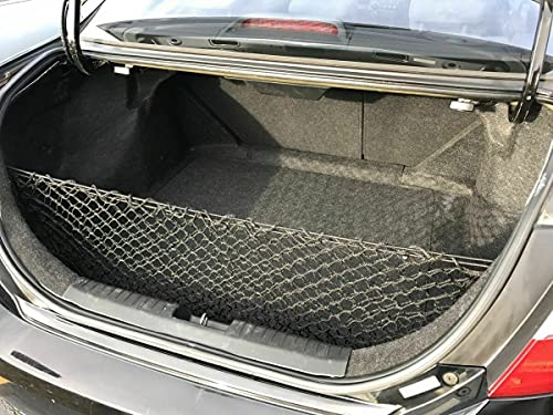 EACCESSORIES EA Rear Trunk Organizer Cargo Net for Honda Civic 2006-2011 – Envelope Style Cargo Net for Sedan - Premium Mesh Car Trunk Organizer Vehicle Carrier Storage – Compatible with Civic