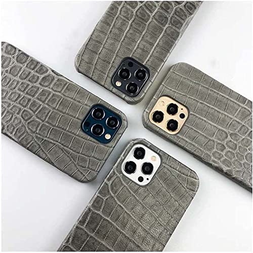 Coque iPhone 14 Pro Max en cuir crocodile élégante avec flocage - 6