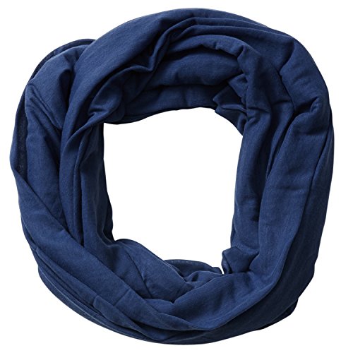 Tickled Pink Accessories Classic Solid Color Soft Lightweight Everyday Infinity Scarf, Navy, 31x31 Loop US