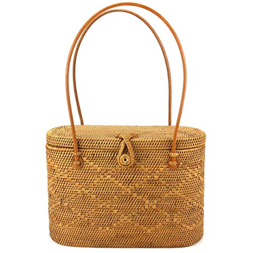 Sac en rotin tissé à la main Loud Elephant, l'élégance artisanale et intemporelle pour femme
