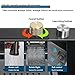 Black Waterfall Kitchen Sink, Drop in Single Bowl Stainless Steel Bar Sink with Cup Washer Sinks, Topmount Workstation Kitchen Sink with Accessories (Size : 26.8 x 17.7in)