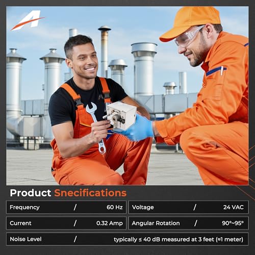 Actuador de motor Honeywell M847D con amortiguador de 2 cables 7