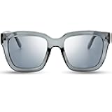 Flat Lens Retro Oversized Square Sunglasses for Women