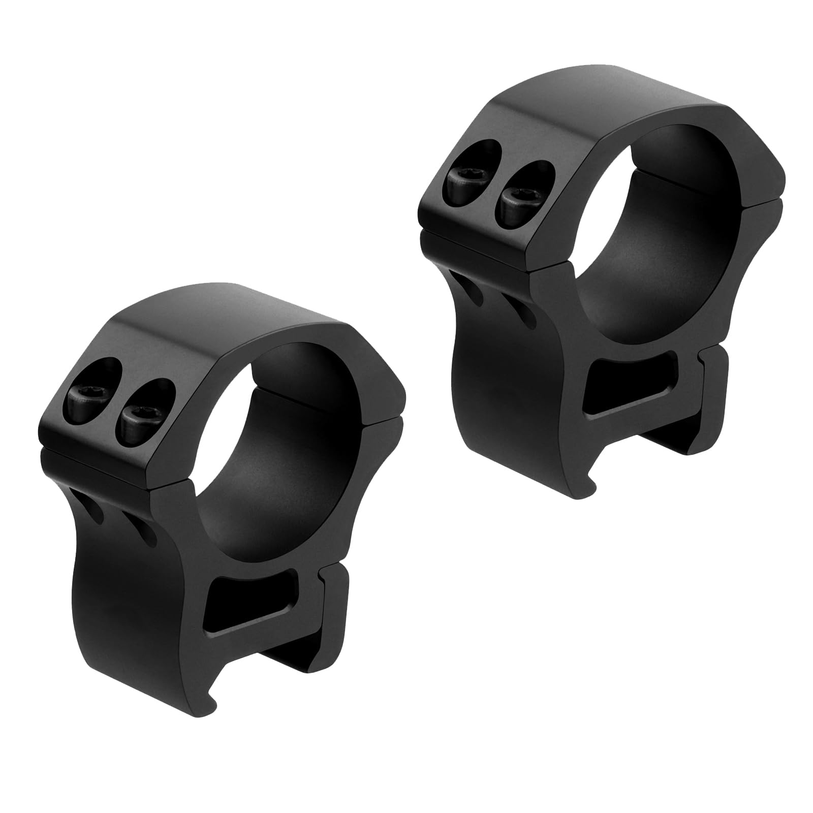 30 mm Teleskopring, Mittelgroßer Monokular Montagering, Passend für 21 mm Picatinny Schiene, 1,10 Zoll Mittelhöhe, Leichter Optik Montageadapter, Sucheradapter für 30 mm Rohre, 2 PCS